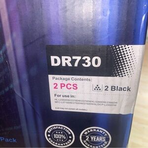 2 New DR730 units for Brother printer/copier